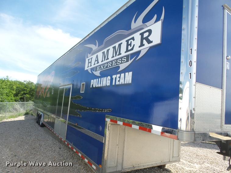 image for item DA5253 2004 Haulmark three car enclosed race car hauler