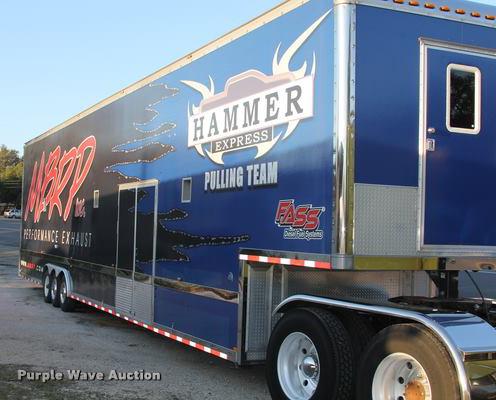 image for item DA5253 2004 Haulmark three car enclosed race car hauler