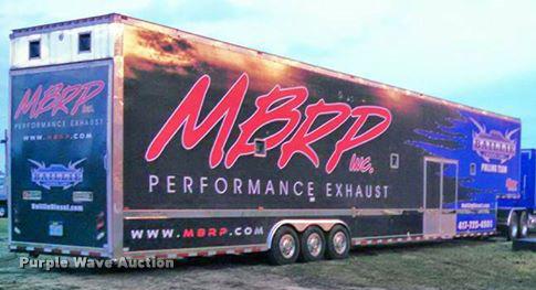 image for item DA5253 2004 Haulmark three car enclosed race car hauler