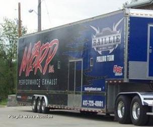 image for item DA5253 2004 Haulmark three car enclosed race car hauler