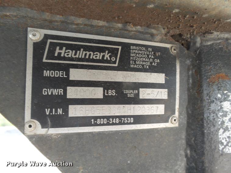 image for item DA5253 2004 Haulmark three car enclosed race car hauler