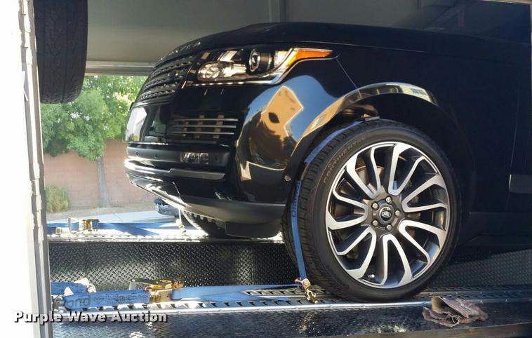 image for item DA5253 2004 Haulmark three car enclosed race car hauler