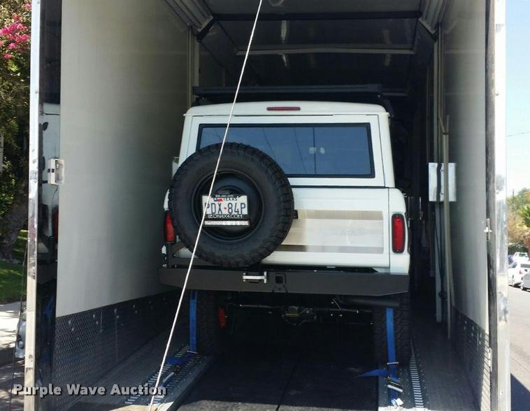 image for item DA5253 2004 Haulmark three car enclosed race car hauler