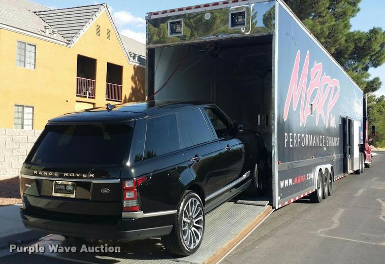 image for item DA5253 2004 Haulmark three car enclosed race car hauler