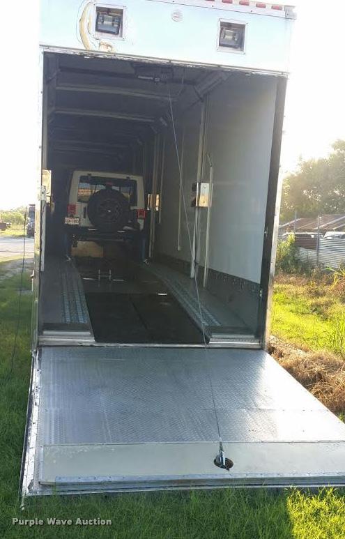 image for item DA5253 2004 Haulmark three car enclosed race car hauler