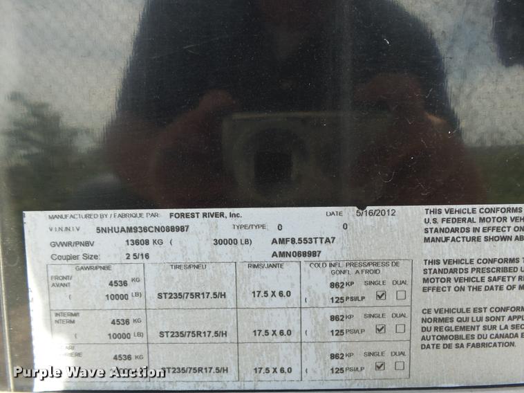 image for item DA5254 2012 Continental four car stacker trailer