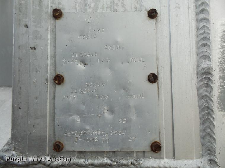 image for item DA6333 1992 CMC end dump trailer