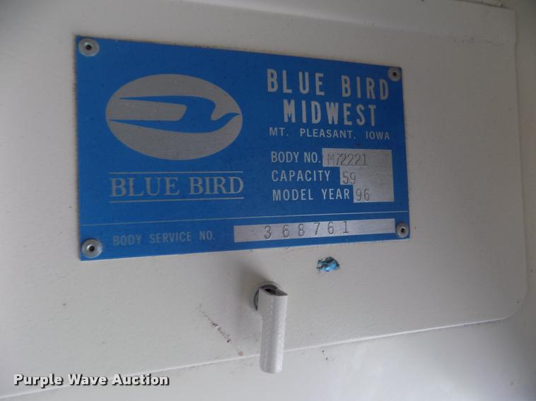 image for item DA0698 1996 Chevrolet school bus