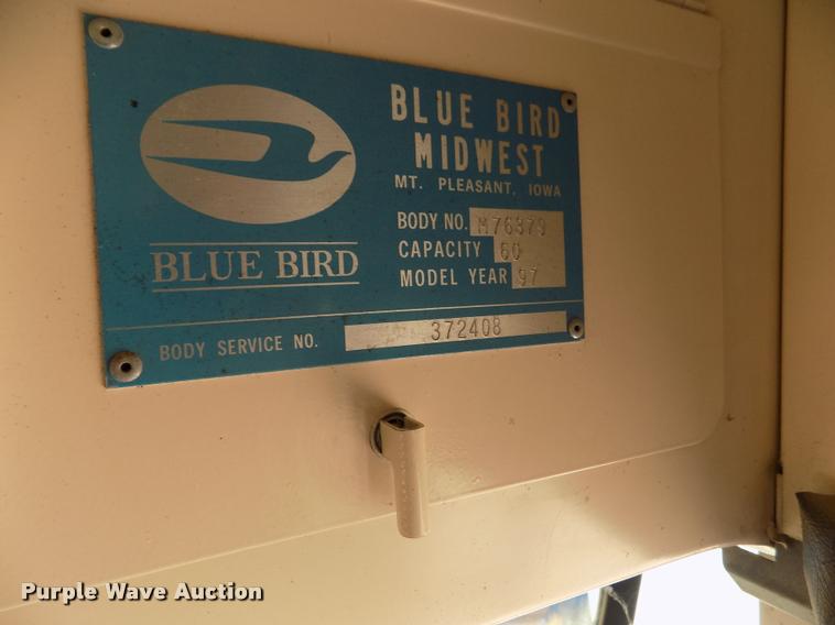 image for item DA0699 1997 Chevrolet school bus