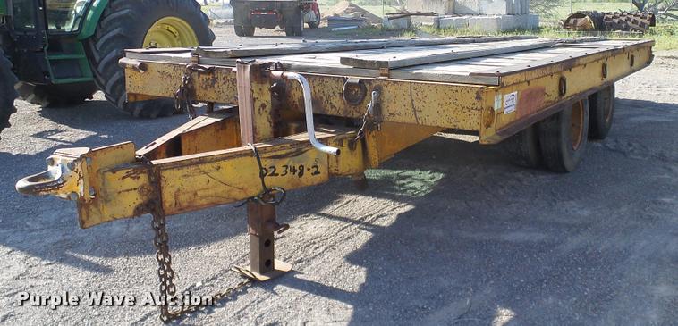image for item DA6119 1967 Belshe tilt deck equipment trailer