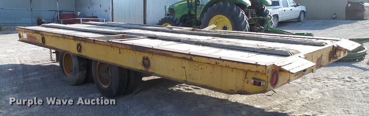 image for item DA6119 1967 Belshe tilt deck equipment trailer
