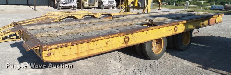 image for item DA6119 1967 Belshe tilt deck equipment trailer