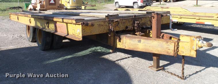 image for item DA6119 1967 Belshe tilt deck equipment trailer