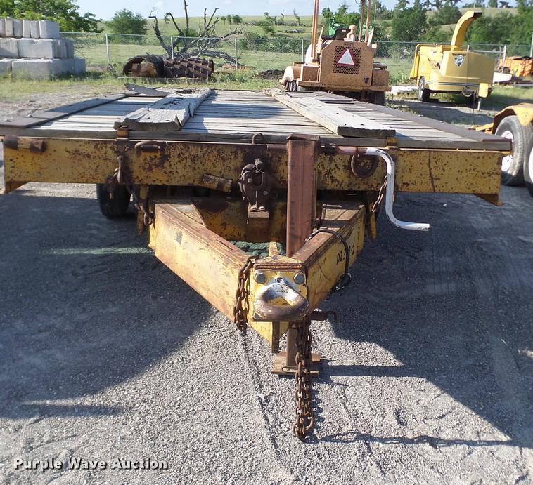 image for item DA6119 1967 Belshe tilt deck equipment trailer
