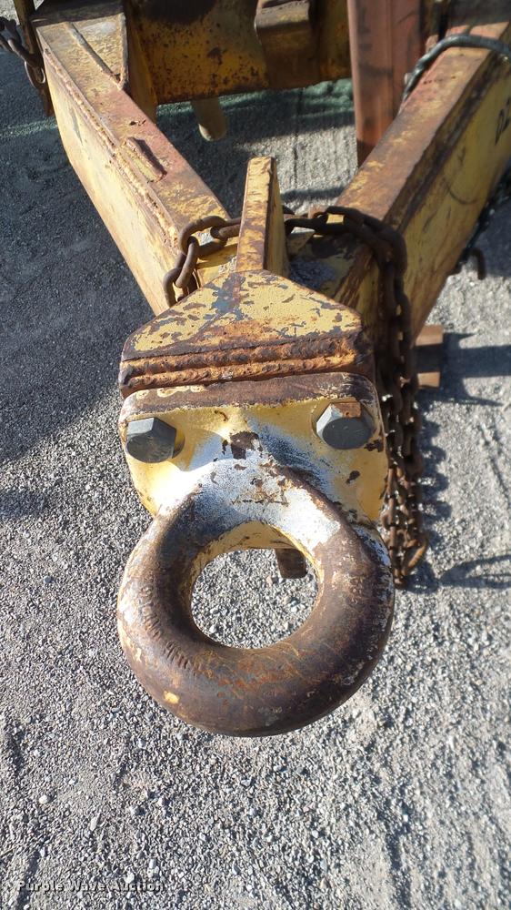 image for item DA6119 1967 Belshe tilt deck equipment trailer