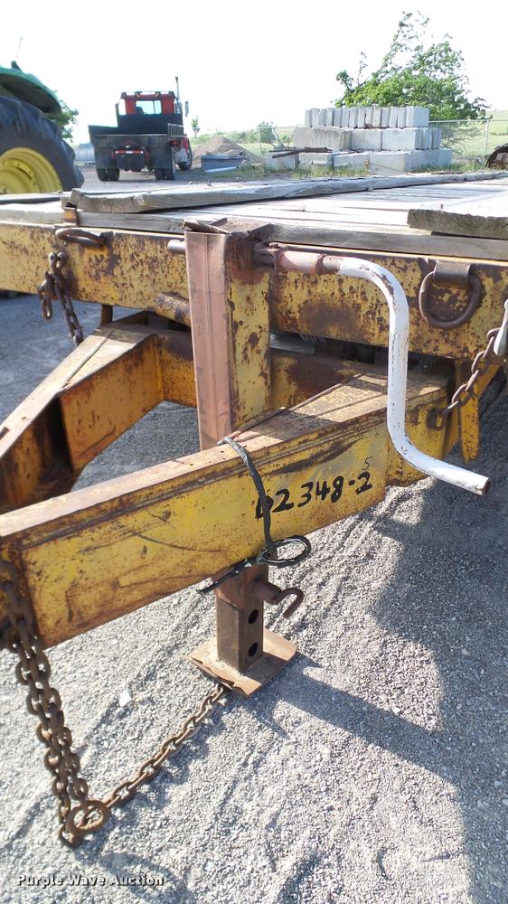 image for item DA6119 1967 Belshe tilt deck equipment trailer