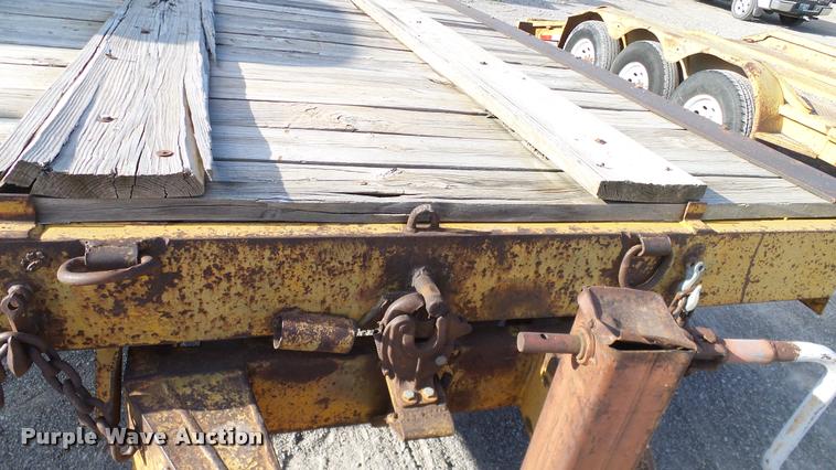 image for item DA6119 1967 Belshe tilt deck equipment trailer