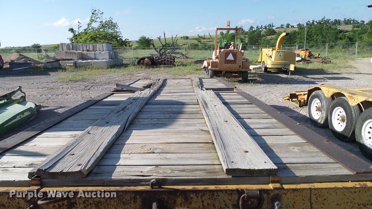 image for item DA6119 1967 Belshe tilt deck equipment trailer