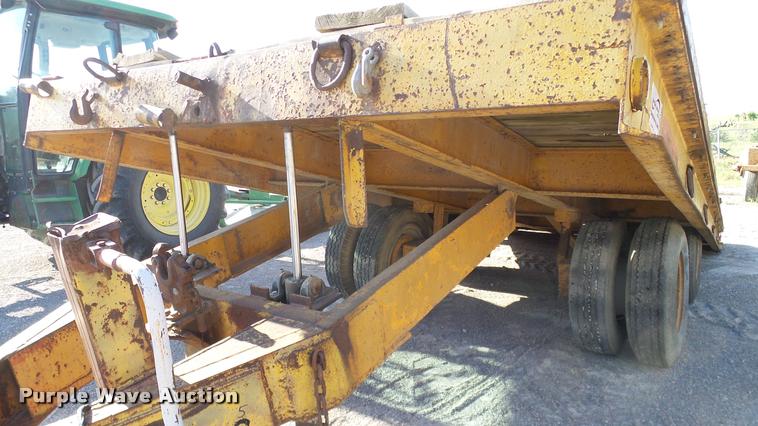 image for item DA6119 1967 Belshe tilt deck equipment trailer