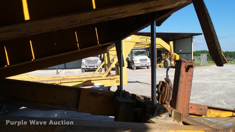 image for item DA6119 1967 Belshe tilt deck equipment trailer