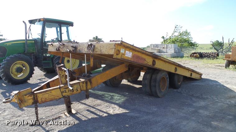 image for item DA6119 1967 Belshe tilt deck equipment trailer