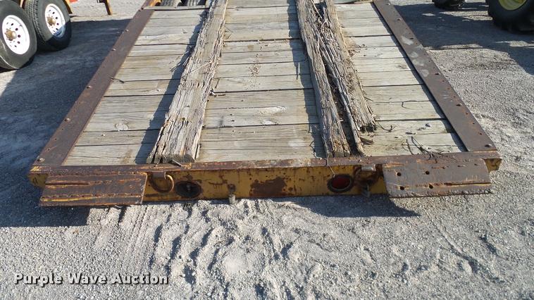 image for item DA6119 1967 Belshe tilt deck equipment trailer