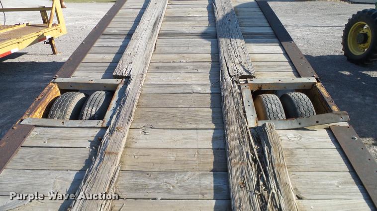 image for item DA6119 1967 Belshe tilt deck equipment trailer