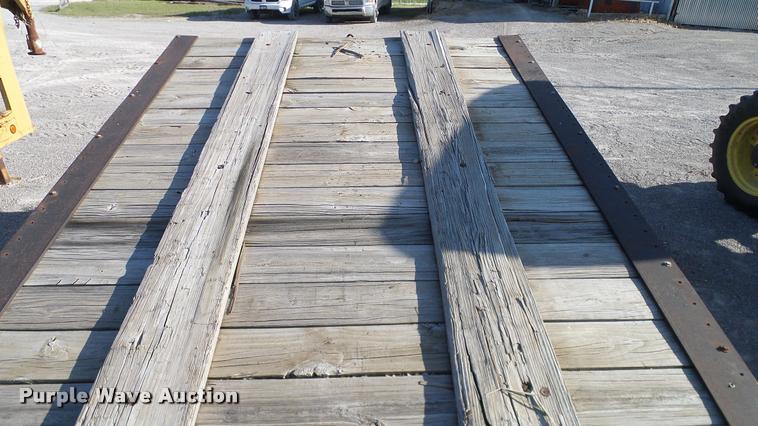 image for item DA6119 1967 Belshe tilt deck equipment trailer