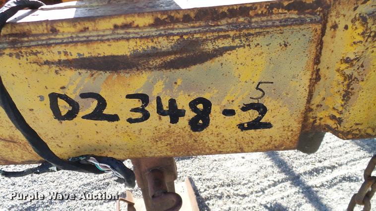 image for item DA6119 1967 Belshe tilt deck equipment trailer