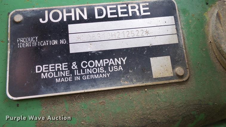 image for item DA6121 1998 John Deere 6310 tractor