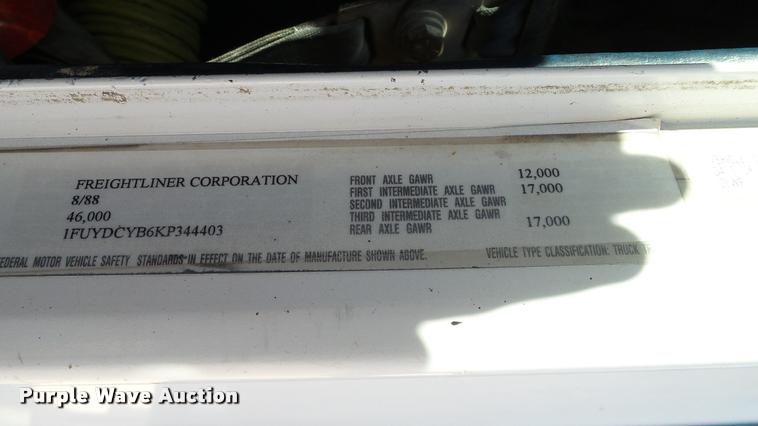 image for item DA6156 1989 Freightliner FLD dump truck