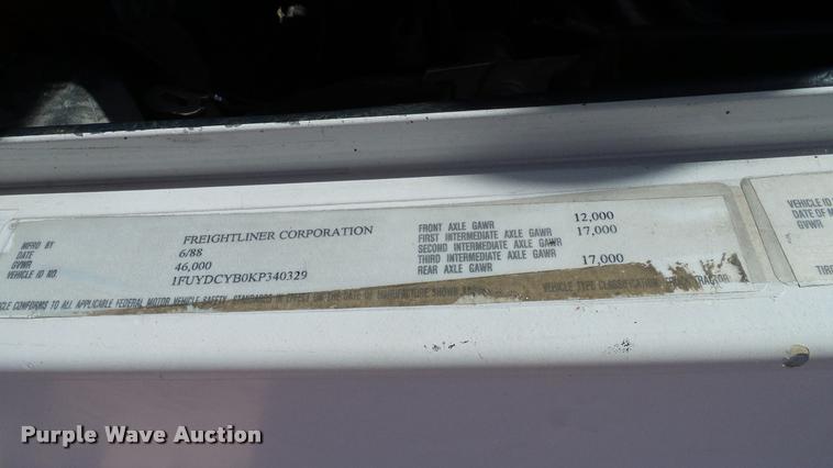 image for item DA6157 1989 Freightliner FLD dump truck