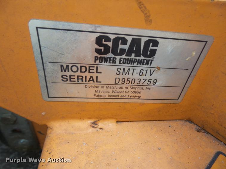 image for item DA6289 2010 Scag Turf Tiger ZTR lawn mower