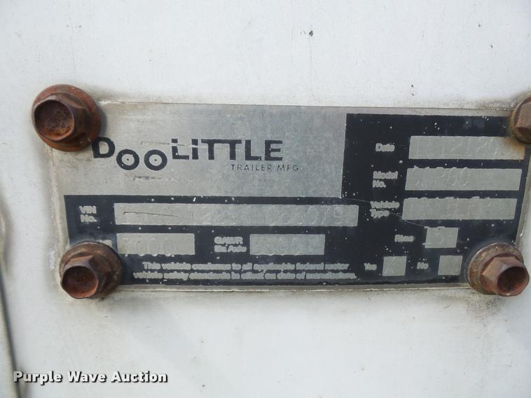 image for item DA6365 2004 Doolittle cargo trailer