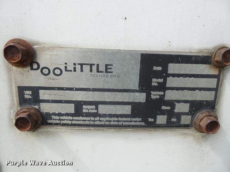 image for item DA6365 2004 Doolittle cargo trailer