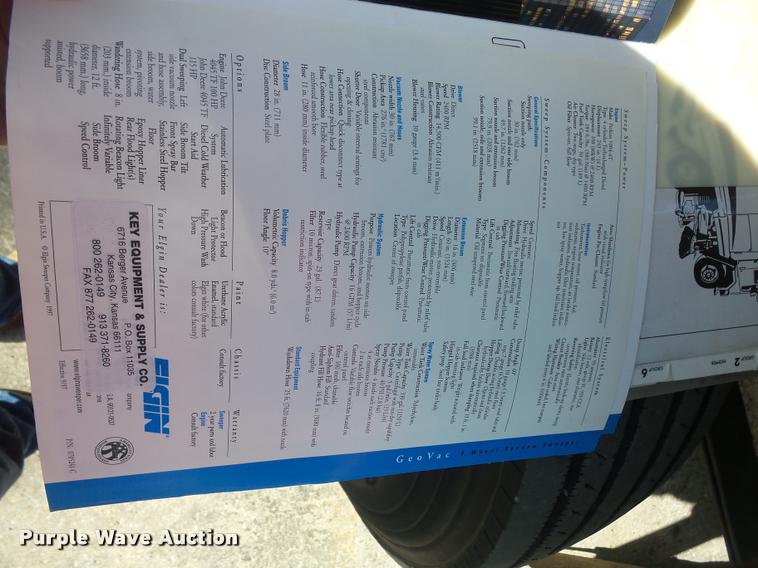 image for item DA8108 2002 Sterling SC8000 street sweeper