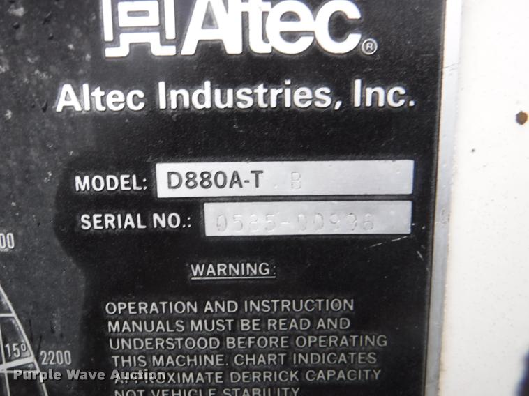 image for item DA8183 1985 Ford F800 crane truck