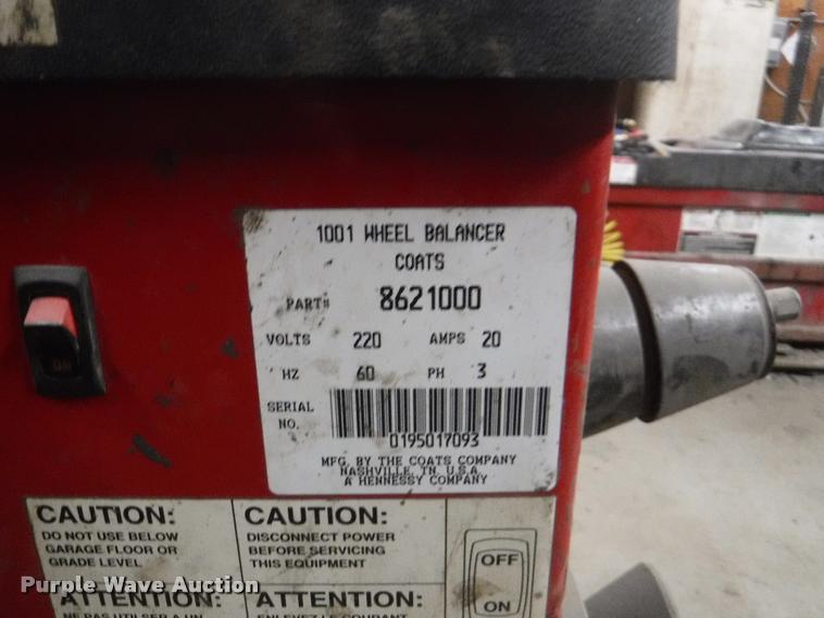 image for item DA8196 Coats 1001 tire balancer