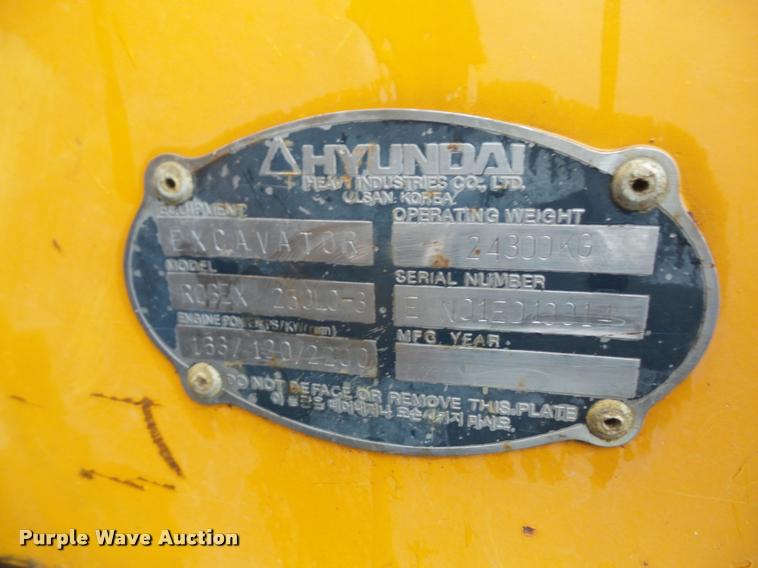 image for item DA8201 1998 Hyundai Robex 250LC-3 excavator