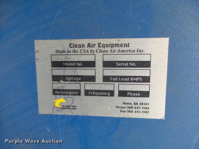 image for item DA9472 Clean Air welding table