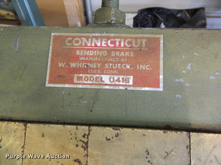 image for item DA9735 Whitney U416 metal brake