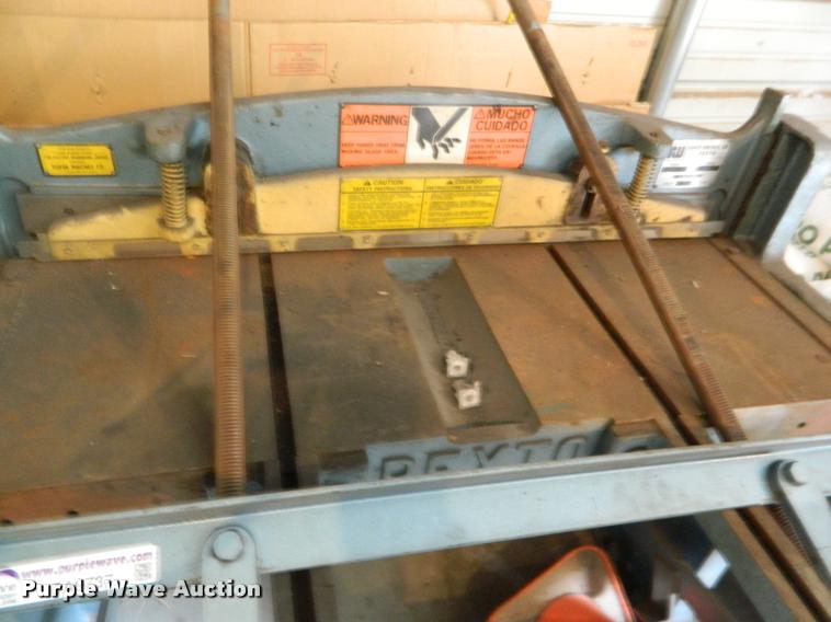 image for item DA9737 Whitney Pexco sheet metal shear