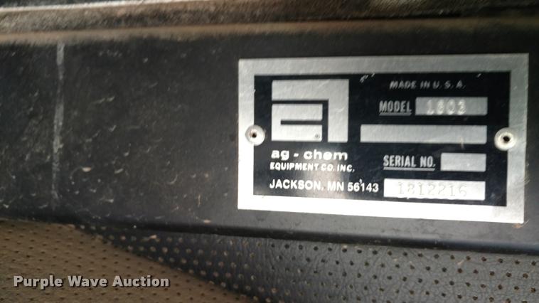 image for item DB0949 Ag-Chem TerraGator 1803 dump truck