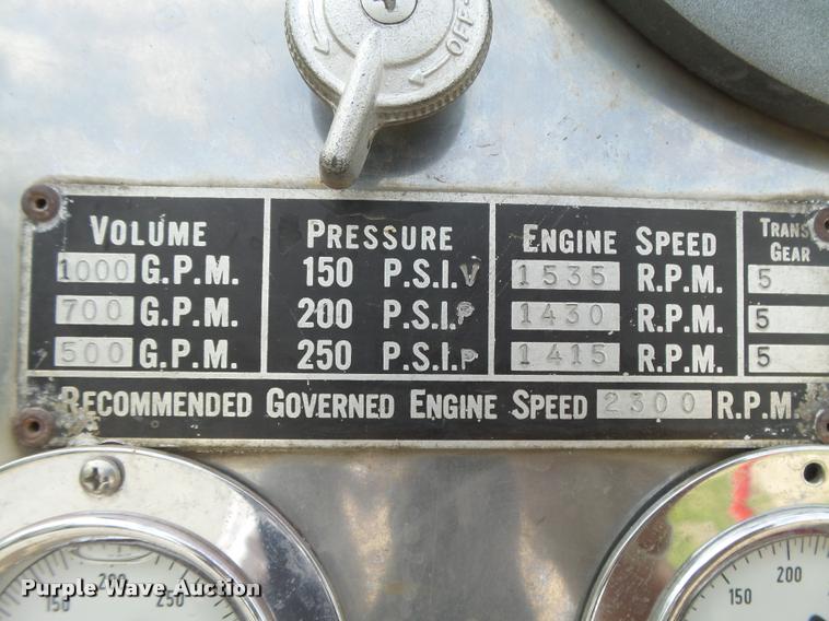 image for item DB2544 1974 Mack MB-685 fire truck