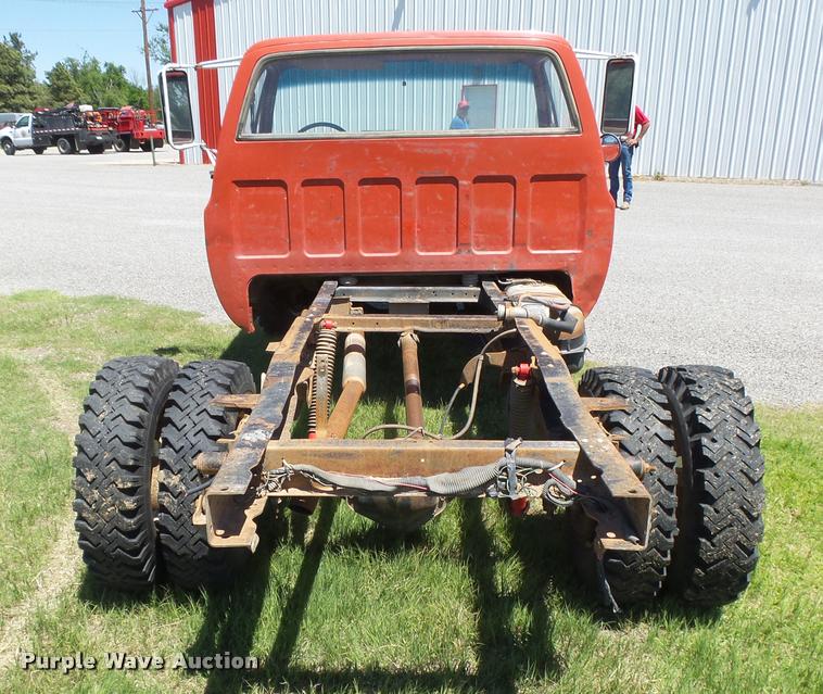 image for item DB2566 1980 Chevrolet Custom Deluxe 30 pickup truck cab and chassis