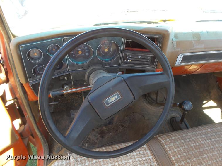 image for item DB2566 1980 Chevrolet Custom Deluxe 30 pickup truck cab and chassis