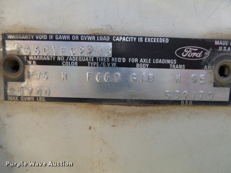 image for item DB2567 1979 Ford F600 fire truck