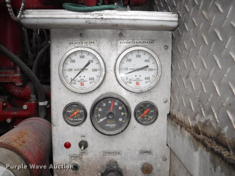 image for item DB3923 1997 International 2554 tanker fire truck