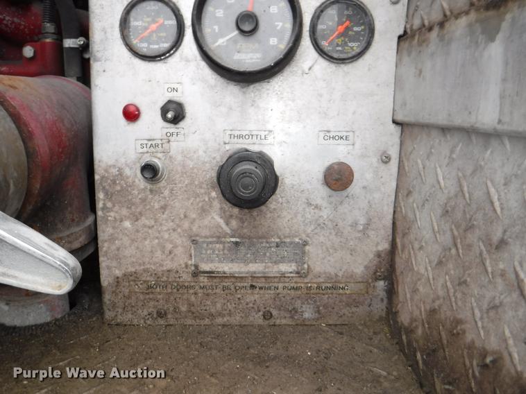 image for item DB3923 1997 International 2554 tanker fire truck