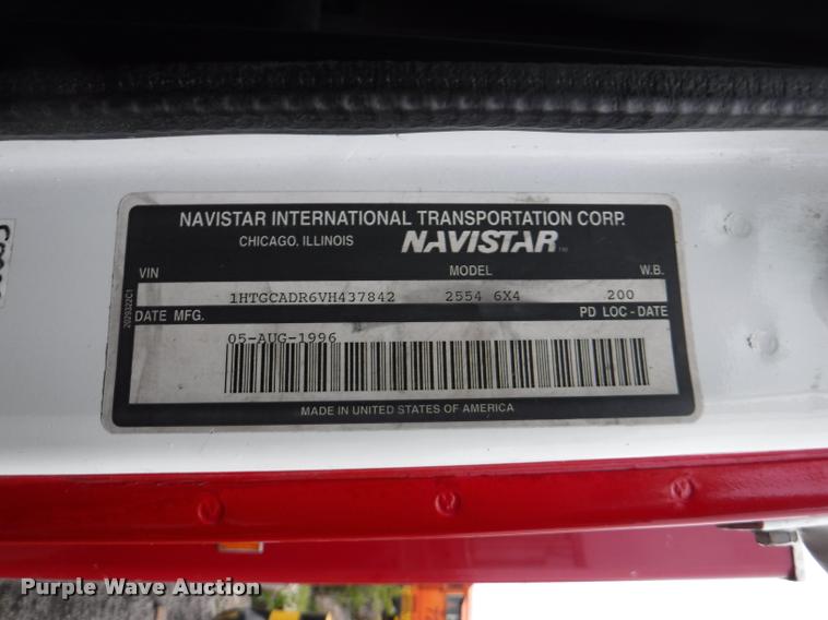 image for item DB3923 1997 International 2554 tanker fire truck